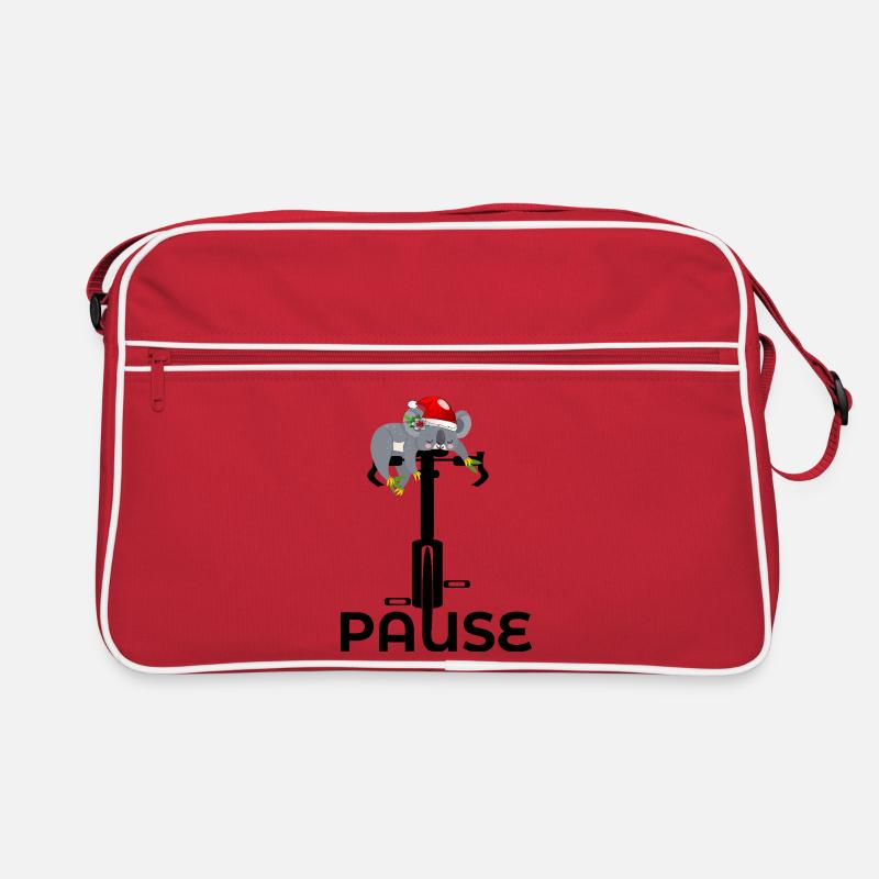 Santa Claus break koala Christmas bicycle Retro Bag