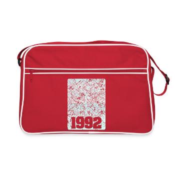 Année 1992 - Sac Retro - rouge/blanc - Devant