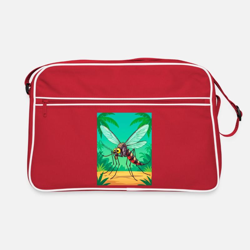 Anopheles mosquito – widespread in tropical  Retro Bag