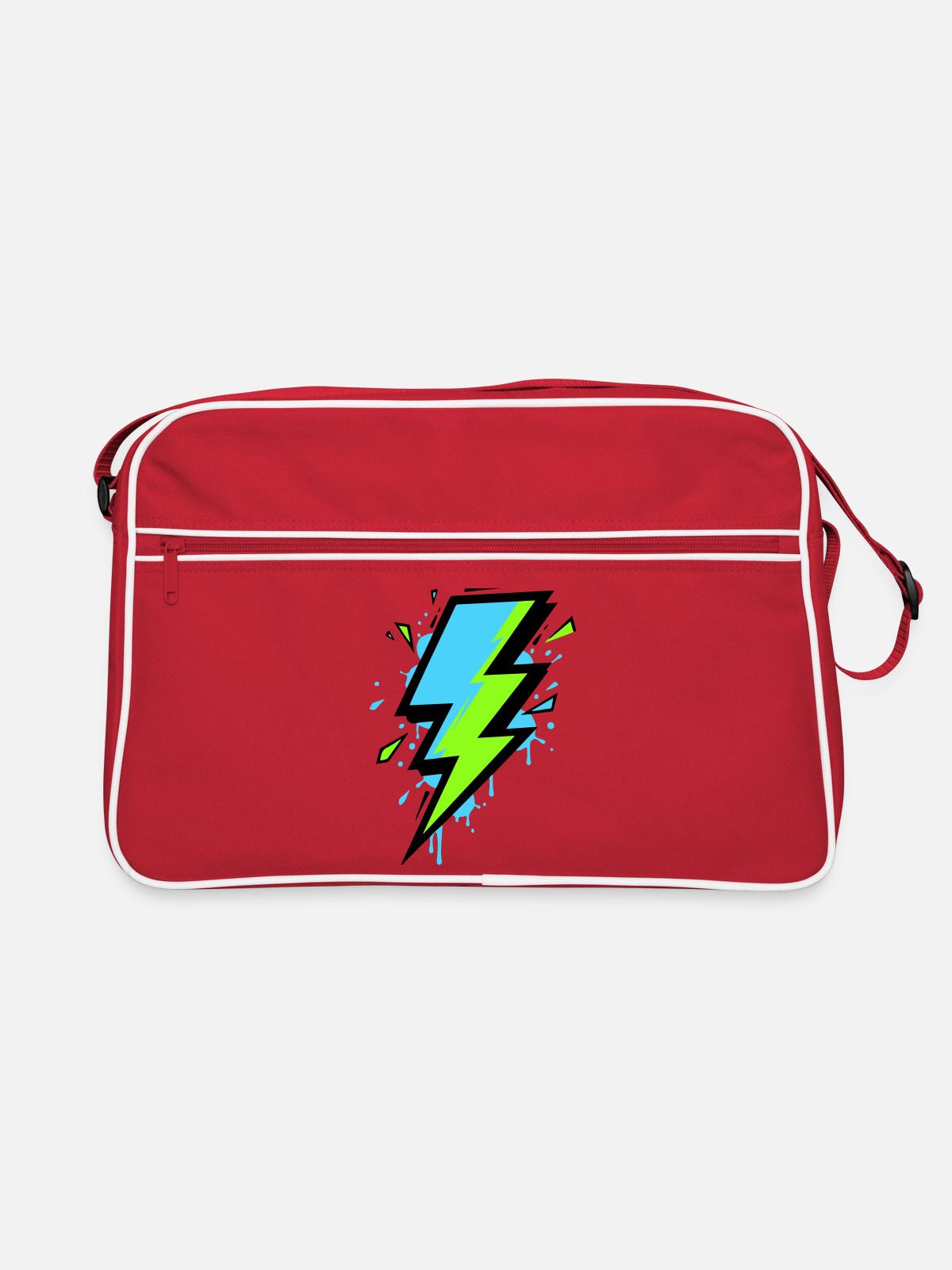 Rayon de l’électricité moderne - Sac Retro - rouge/blanc - Devant
