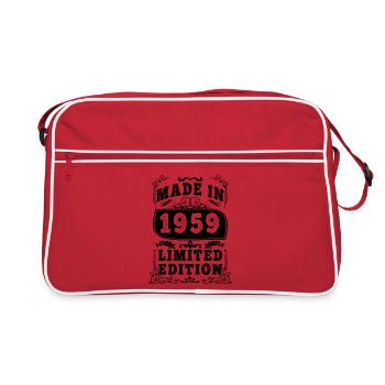Motif de Nature Éthérée en Pastel - Sac Retro - rouge/blanc - Devant