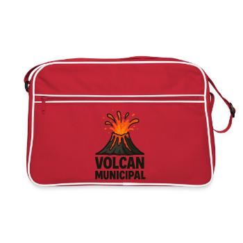 Municipal Volcano Tee - Retro Bag - red/white - Front