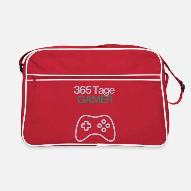 365 Tage Gamer Controller Icon Retro Tasche