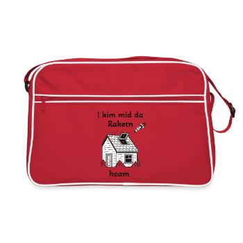 I kim mid da Raktn hoam - Sac Retro - rouge/blanc - Devant