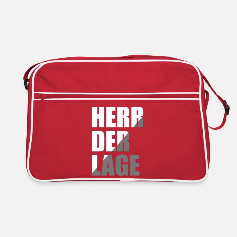 Herr der Lage Retro Tasche