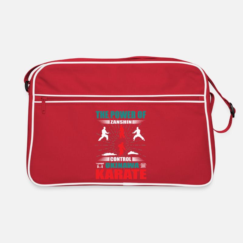 Okinawa Karate Zanshin Design Retro Tasche