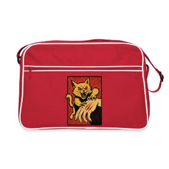 Crimson Claw Chat Assaut - Sac Retro - rouge/blanc - Devant