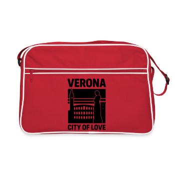 Vérone - Sac Retro - rouge/blanc - Devant