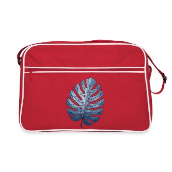 Bleu Monstra Géométrique - Sac Retro - rouge/blanc - Devant