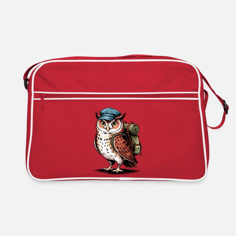 Abenteuer Eule mit Rucksack Retro Tasche
