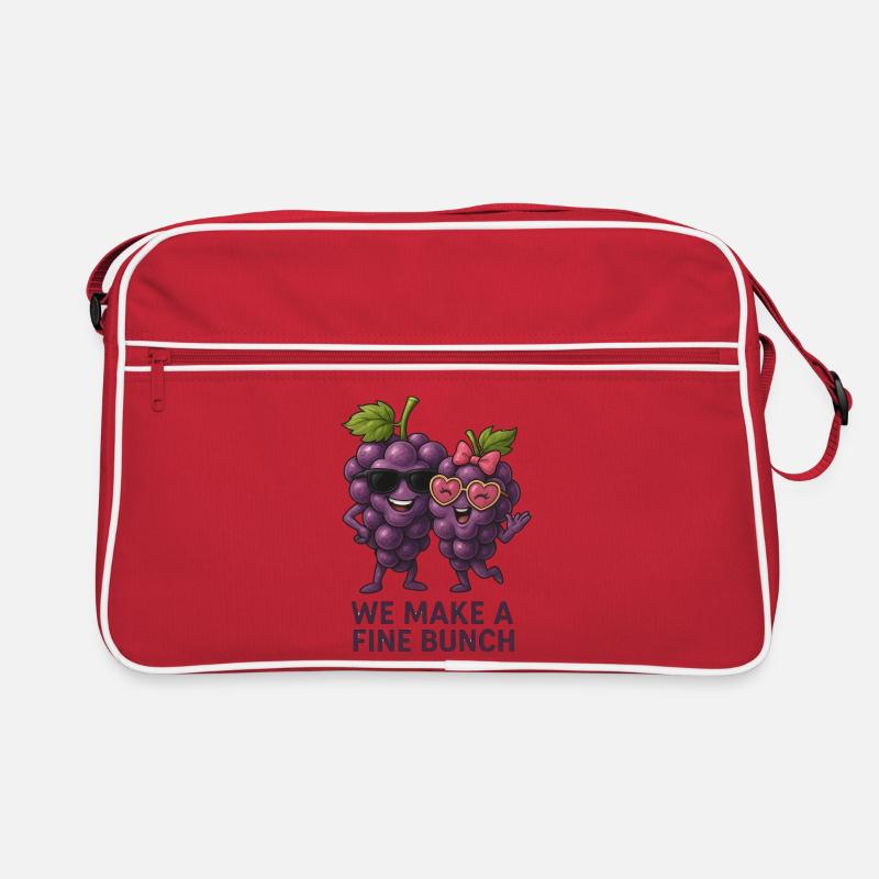 Une grappe fine de raisins avec style Sac Retro