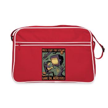Play On, Monster: Spooky Gamer Design - Retro Bag - red/white - Front