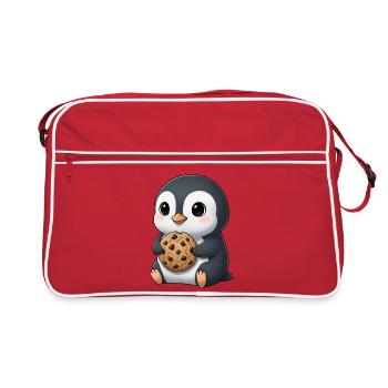 Biscuits pingouins mignons Biscuits de dessin animé Candy - Sac Retro - rouge/blanc - Devant