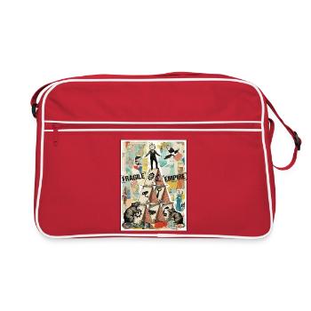 Fragile Empire Kartenhaus Systemkritik - Sac Retro - rouge/blanc - Devant