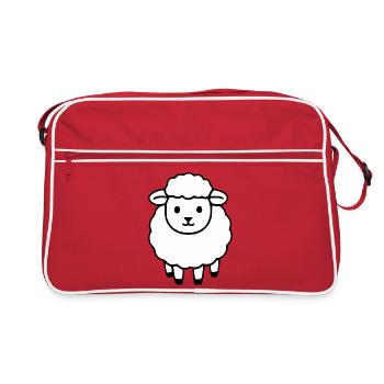 Mouton mouton agneau - Sac Retro - rouge/blanc - Devant