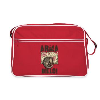 Tatou Armadillo Vintage Fleuri - Sac Retro - rouge/blanc - Devant