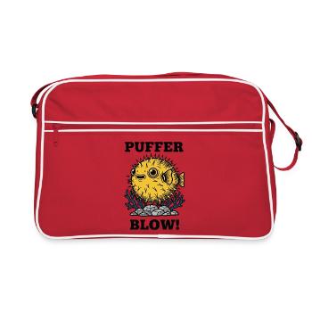 Humor Fish Globe Puffer Blow - Retro Bag - red/white - Front