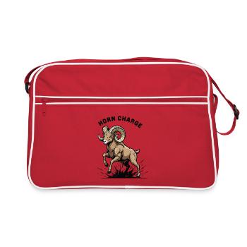 Horn Charge Ram Force Berg - Retro Tasche - Rot/Weiß - Vorne