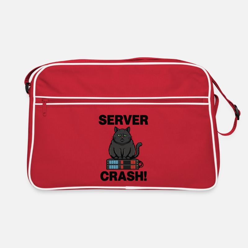 Server Crash Chat Informatique Humour Sac Retro