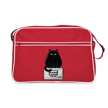 Walkman Loaf Cat Music K7 - Retro Bag - red/white - Front