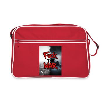 À LA GUERRE - Sac Retro - rouge/blanc - Devant
