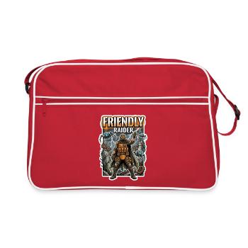 Friendly Raider - Sac Retro - rouge/blanc - Devant