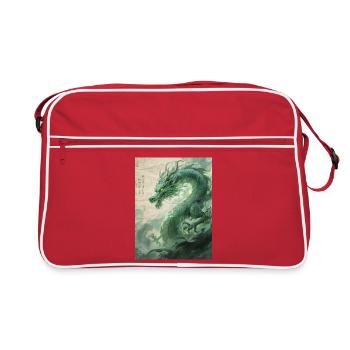 The Emerald Guardian: Qinglong - Eternal Force - Retro Bag - red/white - Front