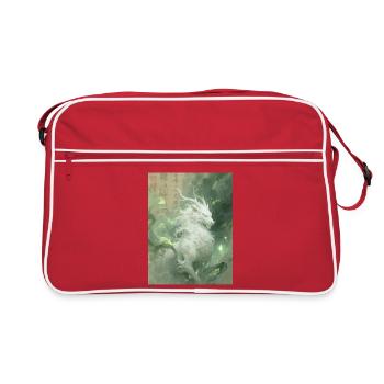 Bai Ze: The All-Knower - Spiritual Worldview - Retro Bag - red/white - Front