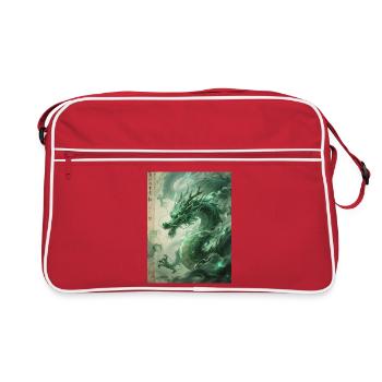 Le Totem du Printemps : Qinglong - Vitalité Azur - Sac Retro - rouge/blanc - Devant