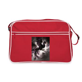 The Black Phoenix: Shadow and Rebirth - Retro Bag - red/white - Front