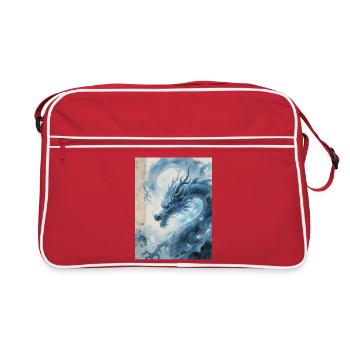 Le Maître des Crues : Dragon Bleu – Tourbillon - Sac Retro - rouge/blanc - Devant