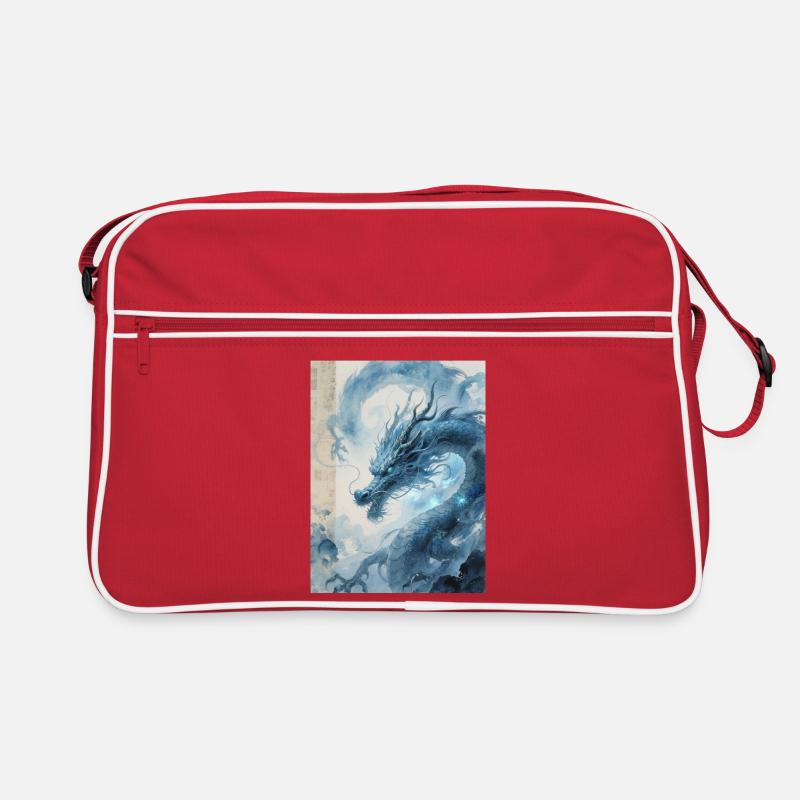 Der Meister der Flut: Blauer Drache – Wirbelwind Retro Tasche
