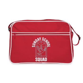 Emblème de l’escouade de l’école du dimanche - Sac Retro - rouge/blanc - Devant