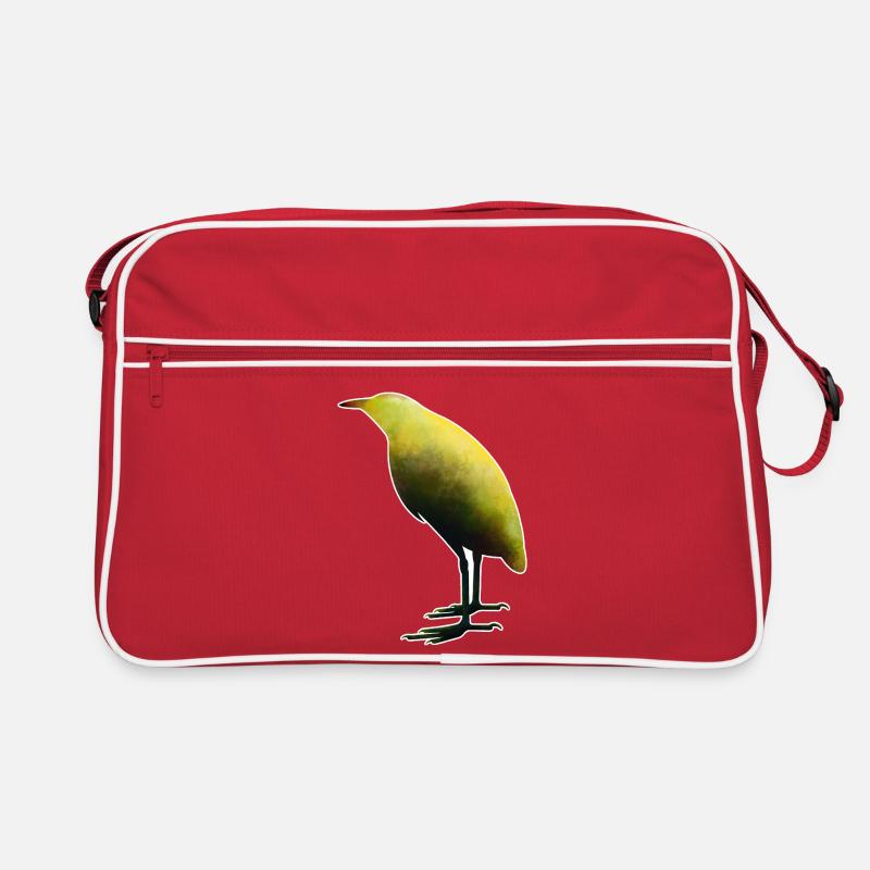 Rohrdommel.1 - Retro Tasche - Rot/Weiß