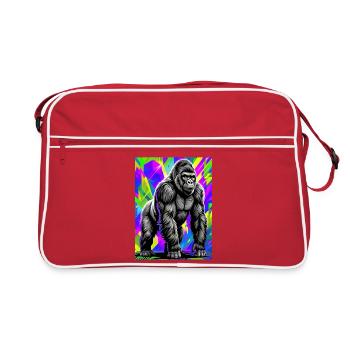 gorilla - Retro Bag - red/white - Front