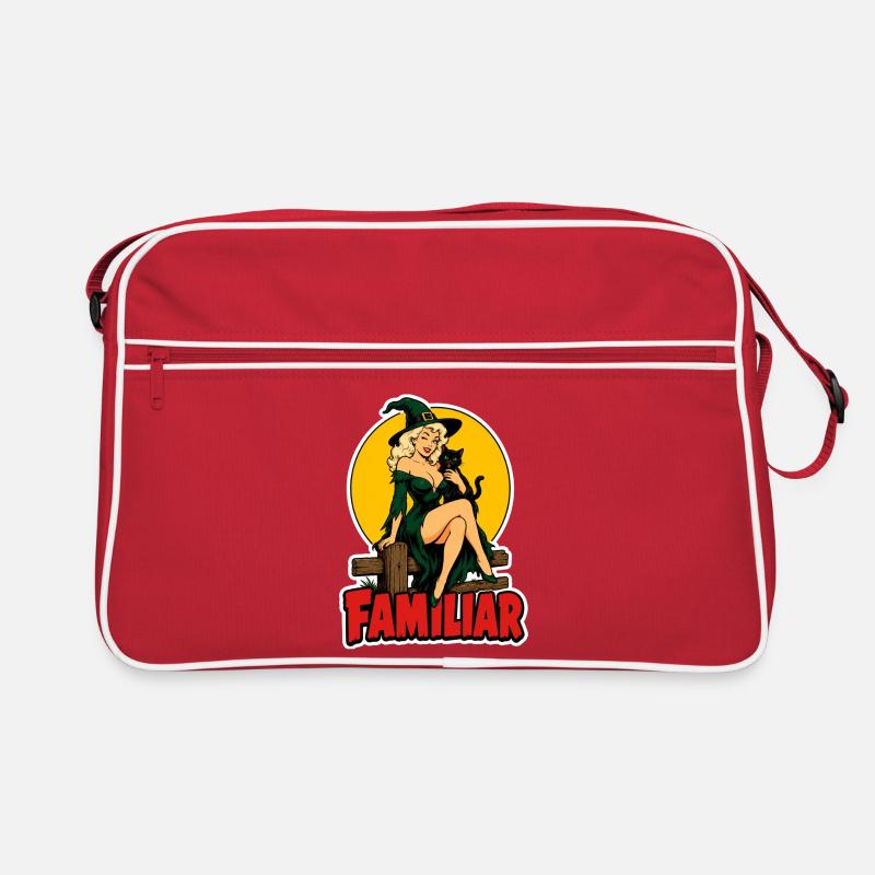  Familiar Retro Pinup Witch Retro Bag
