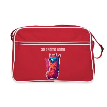 Blade 3D Drama Brille - Retro Tasche - Rot/Weiß - Vorne