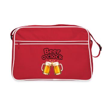 Beer o'Clock: Toast muffins - Retro Bag - red/white - Front