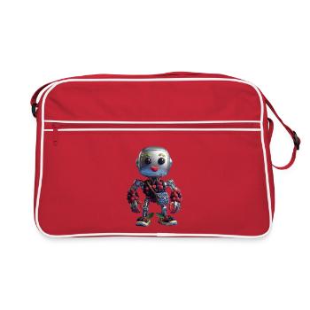 Berry Bot: Fruit-Filled Robo - Retro Bag - red/white - Front