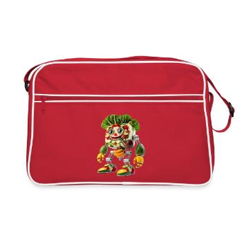 Kooky Veggie Robot Fruit Mash - Retro Bag - red/white - Front