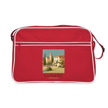 Lugano Villa Panorama - Sac Retro - rouge/blanc - Devant
