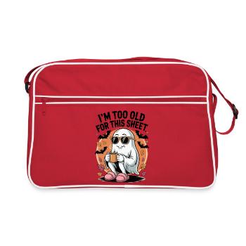 I ́M To Old For This Sheet - Retro Bag - red/white - Front