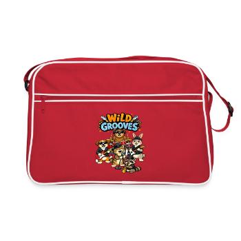 Wild Grooves : Animal Band - Sac Retro - rouge/blanc - Devant
