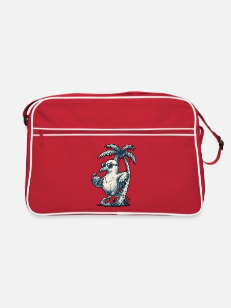 Glace Mouette Fraîche - Sac Retro - rouge/blanc - Devant
