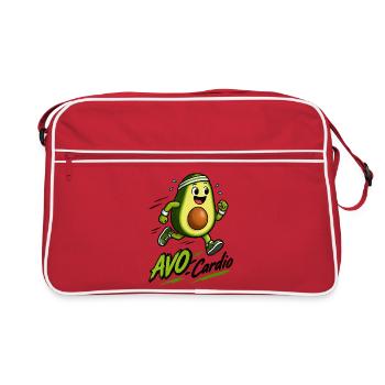 Avocado Fitnessläufer - Retro Tasche - Rot/Weiß - Vorne