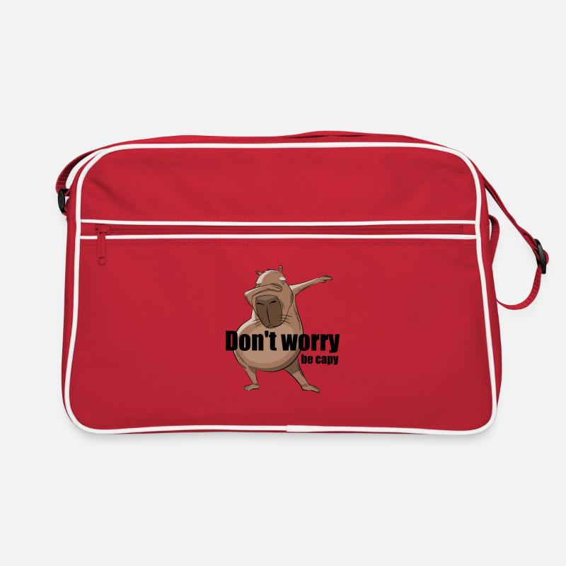 Ne vous inquiétez pas, soyez Capy - Capybara dabbing Sac Retro