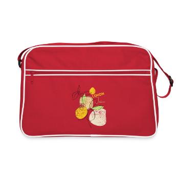 Jus de citron - Expressionniste - Art - Sac Retro - rouge/blanc - Devant