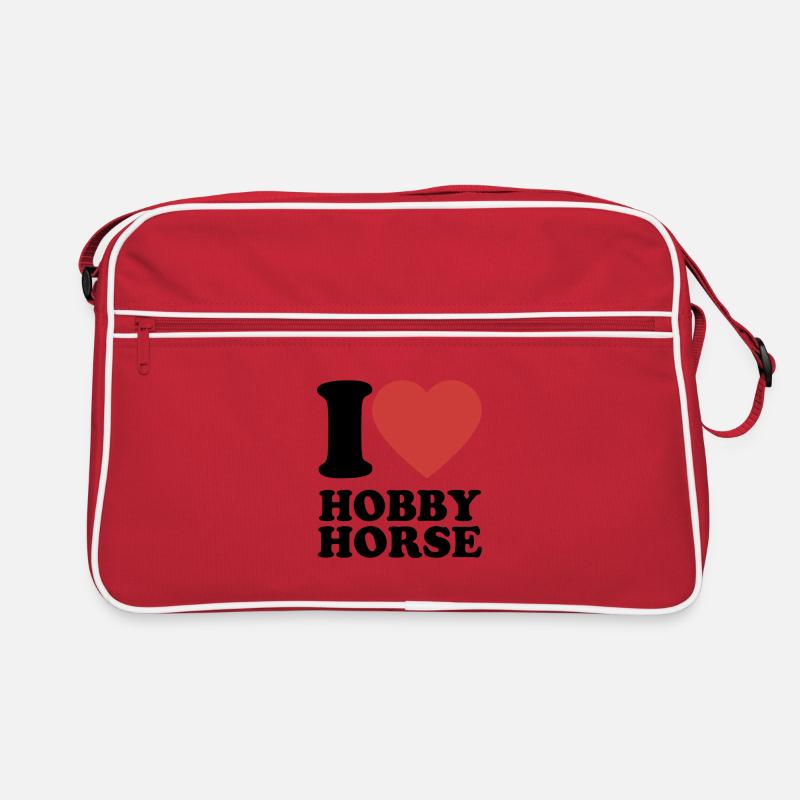 J’aime hobby cheval - Coeur - Hobby Sac Retro