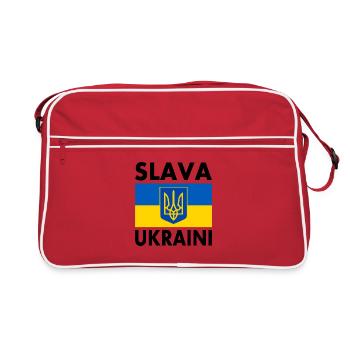 Slava ukraini - Sac Retro - rouge/blanc - Devant