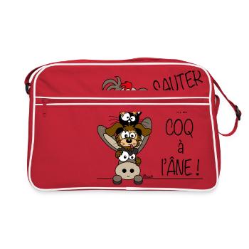 Sauter du Coq à l'Âne - Sac Retro - rouge/blanc - Devant